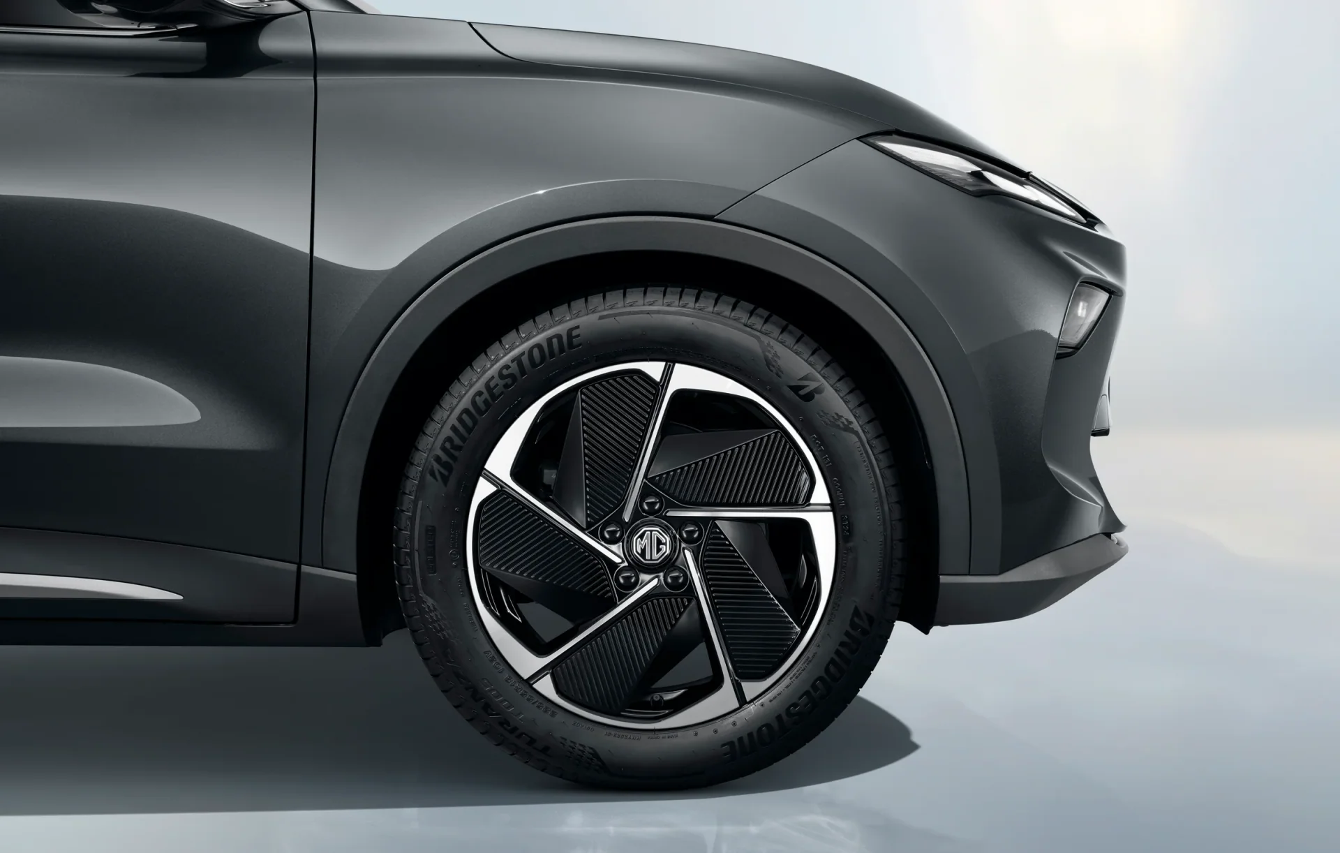 MG S5 — detalhe das rodas